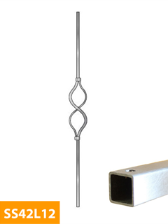 obtain 12mm-square-Decorative-Level-Stainless-Steel-Baluster-SS42L12