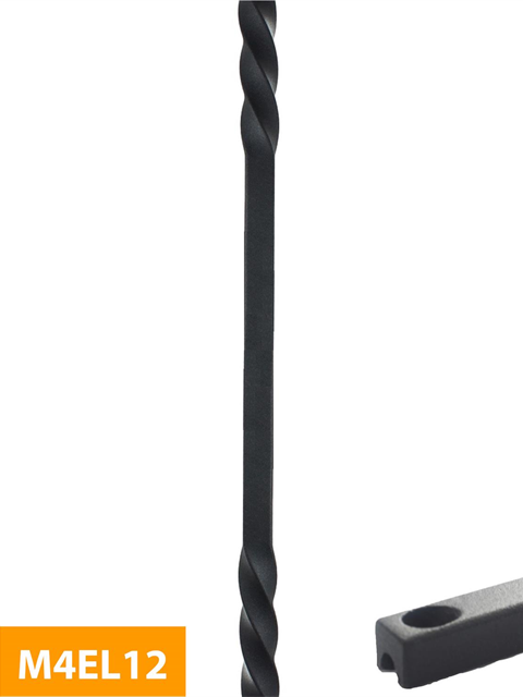 who 12mm Square Extra Long Double Twist Level Baluster - M4EL12