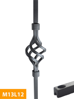 purchase 12mm-square-Plain-Level-Cage-Mild-Steel-Baluster-M13L12