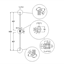 who 12mm Square Single Knuckle Rake Baluster - M34R12