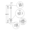 where 12mm Square Double Knuckle Rake Baluster - M35R12