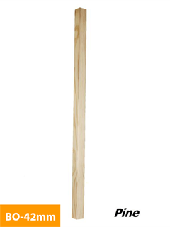 buy 42mm-Pine-Timber-Baluster-Plain-Square-BO-42