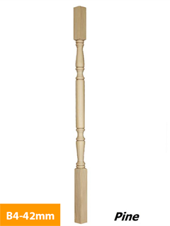 purchase 42mm-Pine-Timber-Baluster-Square-Turned-B4-42