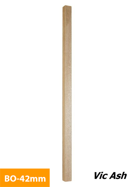 where 42mm Vic Ash Plain Square Timber Baluster BO-42