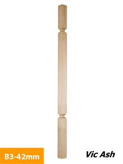 order 42mm-Vic-Ash-Timber-Baluster-Square-Turned-B3-42