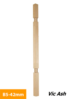 purchase 42mm-Vic-Ash-Timber-Baluster-Square-Turned-B5-42