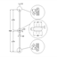 where 12mm Square Single Knuckle Level Baluster - M6L12H