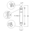 who 12mm Square French Panel Rake Baluster - M14R12