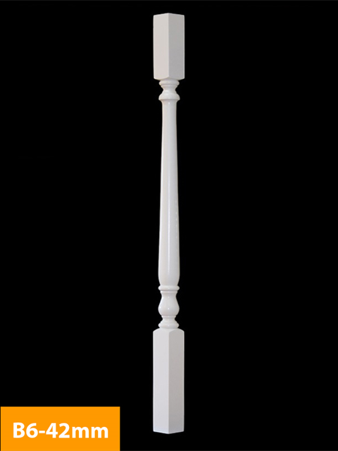 what 42mm Turned American Poplar Primed Timber Baluster - B6-42