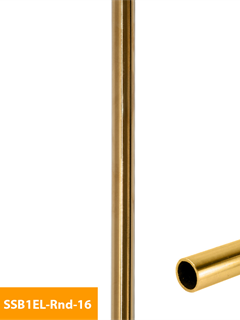 order Baluster, SSB1ELRnd16 EL, 304, PVD Brushed Brass
