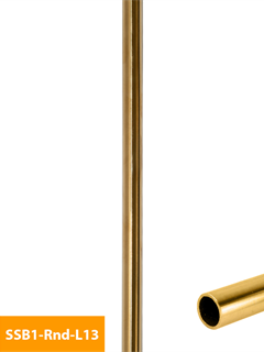 order Baluster, SSB1RndL13 Level,304, PVD Brushed Brass