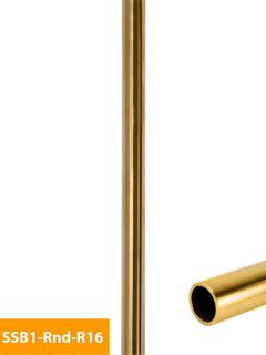 buy Baluster, SSB1RndR16 Rake, 304, PVD Brushed Brass