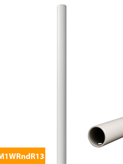 order Baluster, M1W Rake Rnd 13 mm, White