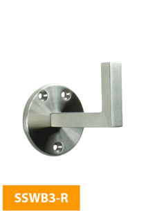 buy Wall-Mounted-80mm-Round-Handrail-Bracket-No-Top-SSWB3-R