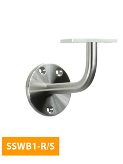 order Wall-Mounted-80mm-Round-Handrail-Bracket-with-Flat-Rectangular-Top-SSWB1-R-S