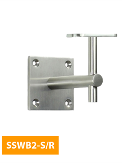 obtain Wall-Mounted-80mm-Square-Handrail-Bracket-with-Flat-Round-Top-SSWB2-S-R